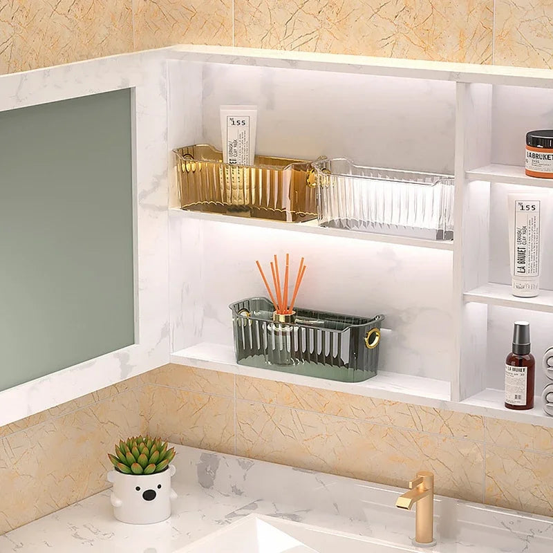 Acrylic Organizers Snacks Bathroom Organizer Rectangular Storage Makeup Clutter Bedroom Cosmetics Living Room Make Up Organizer