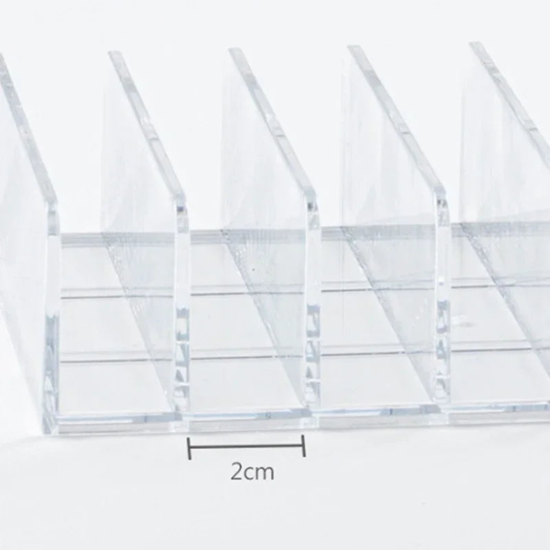 Makeup Organizer for Eyeshadow Palette Clear Acrylic Cosmetic Storage Box Desktop Multi-Grid Holder