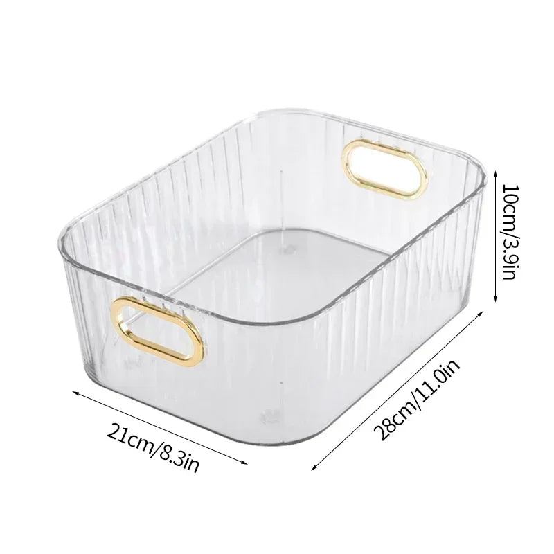 Acrylic Organizers Snacks Bathroom Organizer Rectangular Storage Makeup Clutter Bedroom Cosmetics Living Room Make Up Organizer