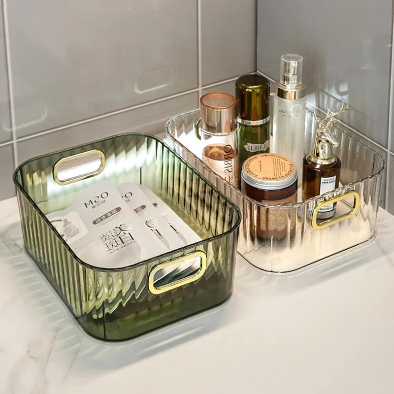 Acrylic Organizers Snacks Bathroom Organizer Rectangular Storage Makeup Clutter Bedroom Cosmetics Living Room Make Up Organizer