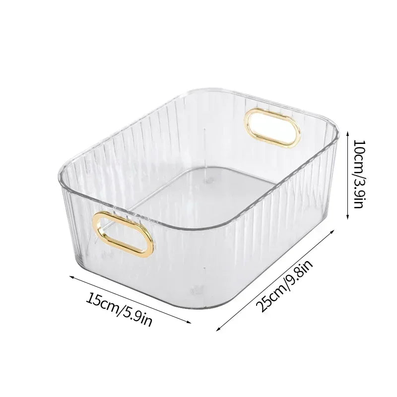 Acrylic Organizers Snacks Bathroom Organizer Rectangular Storage Makeup Clutter Bedroom Cosmetics Living Room Make Up Organizer