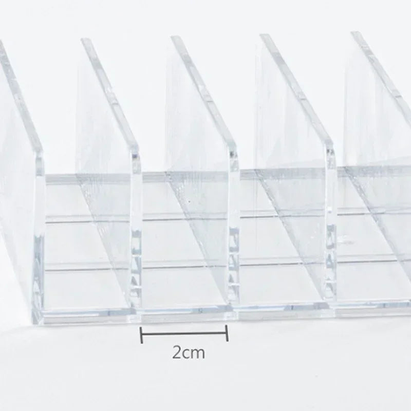 Makeup Organizer for Eyeshadow Palette Clear Acrylic Cosmetic Storage Box Desktop Multi-Grid Holder