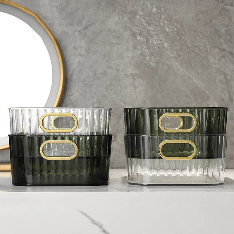 Acrylic Organizers Snacks Bathroom Organizer Rectangular Storage Makeup Clutter Bedroom Cosmetics Living Room Make Up Organizer